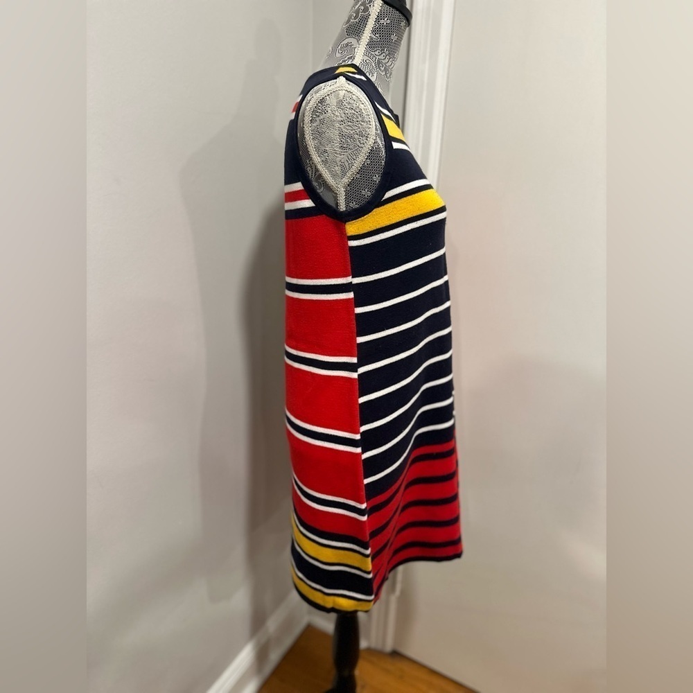 Tommy Hilfiger Womens Sz: M Colorful Sleeveless Striped Preppy Summer tank Dress - Picture 3 of 9